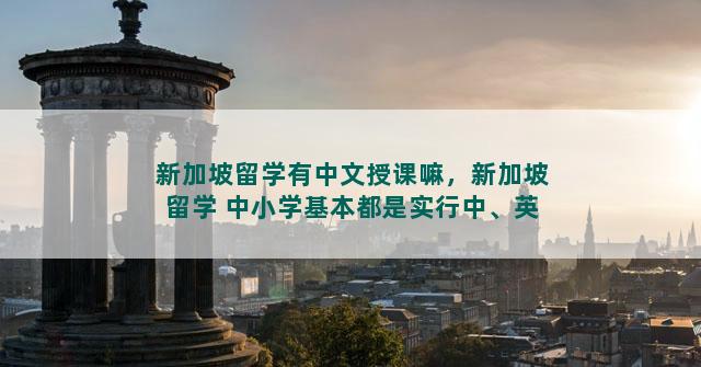 新加坡留学有中文授课嘛，新加坡留学 中小学基本都是实行中、英文双语教学